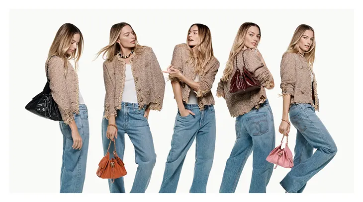 Com assinatura de Michel Gondry, Margot Robbie em loop para a Chanel